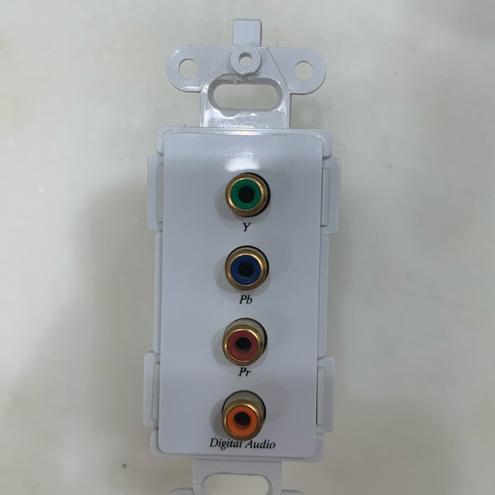 White RJ 45 to component video & digital audio